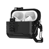 Protective Case with Phone Stand Compatible with AirPods Pro 3 / AirPods 4 / AirPods 5 Wireless Charging Shockproof Case Black