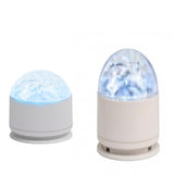 16-Color Rechargeable Projection Ambient Lamp with 2 Interchangeable Shades Touch Control Starry Sky Night Light