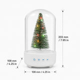 3-in-1 Preserved Flower Bluetooth Speaker with LED Night Light Bluetooth 5.3 Wireless Speaker Rechargeable Music Lamp Christmas Tree