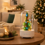 3-in-1 Preserved Flower Bluetooth Speaker with LED Night Light Bluetooth 5.3 Wireless Speaker Rechargeable Music Lamp Christmas Tree