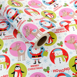 4 Pieces Christmas Wrapping Paper Rolls 43cm x 3m Xmas Gift Wraps
