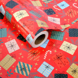 4 Pieces Christmas Wrapping Paper Rolls 43cm x 3m Xmas Gift Wraps
