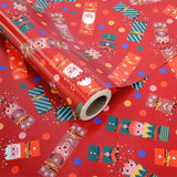4 Pieces Christmas Wrapping Paper Rolls 43cm x 3m Xmas Gift Wraps