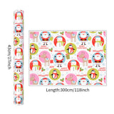 4 Pieces Christmas Wrapping Paper Rolls 43cm x 3m Xmas Gift Wraps