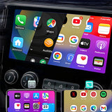 4-in-1 Wireless CarPlay Adapter USB Dongle with RGB Ambient Light for CarPlay Android Auto AirPlay Mirror Link Champagne