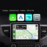 4-in-1 Wireless CarPlay Adapter USB Dongle with RGB Ambient Light for CarPlay Android Auto AirPlay Mirror Link Black