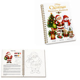 Christmas Watercolour Workbook for Beginners 14 Christmas Painting Pattern Spiral Bound