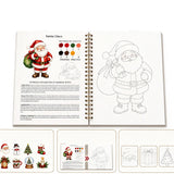 Christmas Watercolour Workbook for Beginners 14 Christmas Painting Pattern Spiral Bound