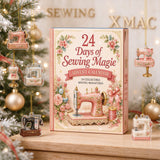 24 Days Christmas Countdown Calendar 2D Sewing Miniature Collectible Advent Calendar