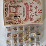 24 Days Christmas Countdown Calendar 2D Sewing Miniature Collectible Advent Calendar