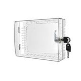 2Pcs Clear Thermostat Lock Box Wall Mounted Transparent Cover Temperature Control Guard for Home Office