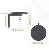 Wall Mounted Bird Feeder Tray with Hook Bird Bath Tray for Garden Balcony Patio Fence