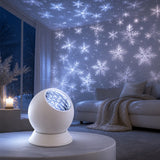 USB Powered Dynamic Rotating Projection Light with Adjustable Base Christmas Projector Lamp Snowflake
