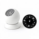 USB Powered Dynamic Rotating Projection Light with Adjustable Base Christmas Projector Lamp Snowflake
