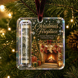 4-Piece Christmas Money Holder Ornaments Acrylic Tree Decorations with Clear Cash Slots Festive Gift Holders