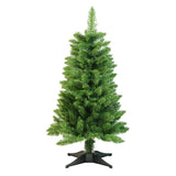 90cm Artificial Christmas Tree with 8 Lighting Modes Warm White LED Lights Xmas Home Office Decoration Green