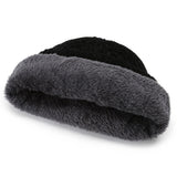 Knitted Hat Winter Warm Beanie Cap for Outdoor Sports Activities Black