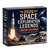 Acrylic Space Rocket Advent Calendar 24 Day Countdown Display Box