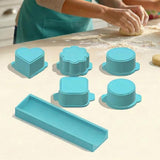 Cake Pop Maker Set with Tray and 5 Heart Square Cloud Oval Round Molds