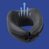 Travel Airplane Pillow Set Memory Foam Neck Pillow Eye Mask Earmuffs Travel Essentials Accessories