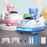 2Pcs Set Remote Control Toy Cars RC Ejecting Bumper Car for Kids Christmas Birthday Present Toys