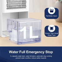 1L Small Air Dehumidifiers Moisture Absorber For 21 - 30 Square Meters Home Bedroom Bathroom
