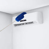 Extendable Ceiling Cleaning Duster Spider Web Microfiber Cleaner Brush Blue