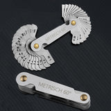 52 Blades Screw Thread Gauge Angle 60 Degree Metric 55 Degree Imperial Tap Pitch Inspection