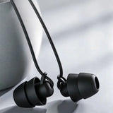 In-Ear Sleep Earphone Anti Noise Ultra Soft Headphone Earbuds Headsets Phones Black