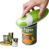 Automatic Electric Can Opener One-Touch Hands-Free Can Opener Battery Operated Kitchen Gadget Green