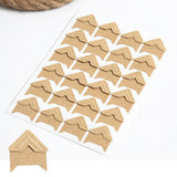 240 PCS Self-adhesive Photo Corner Stickers Angle Frame Scrapbook Album Essential Khaki