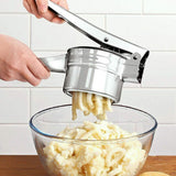 Manual Potato Ricer Juicer Stainless Steel with 3 Interchangeable Discs