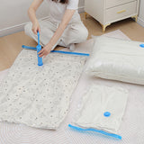 5 Pack Vacuum Storage Bags with Hand Pump Space Saver Compression for Home Use
