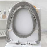 4Pcs Toilet Seat Cover Pads Washable Stretch Toilet Seat Cushion Cover with Handle for Home Bathroom Use