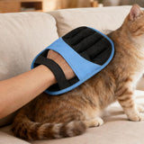 Electrostatic Pet Hair Remover Gloves Reusable Blue