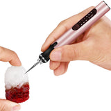 Electric Micro Engraving Pen Kit USB Rechargeable DIY Engraving Tool Pink