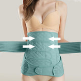 Women Postpartum Belly Support Belt Recovery Wrap Waist Shapewear Green