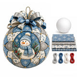 Christmas Patchwork Ball DIY Craft Kit for Adults Ornaments Style 2