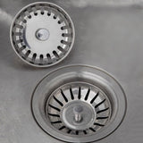 2 PCS Kitchen Sink Strainer Drain Stopper Baskets with Rubber Seals