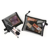 8 PCS Travel Mesh Organizer Set Black Bags in 4 Sizes