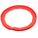 Adjustable Pie Crust Edge Shield Silicone Guard for Baking Red