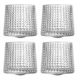 4PCS 180ml Spinning Whiskey Glasses for Bourbon Scotch Liquor and Cocktails Style 1