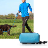 Dog Poop Bag Dispenser Pet Waste Bag Holder for Puppy Walking Cleanup Blue