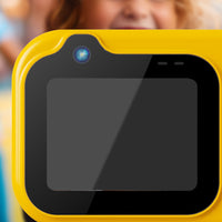 Dual-Lens Kids Underwater 10X Zoom Digital Camera Waterproof Action Camera with 32GB TF Card Yellow