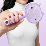 Cat Ear Electric Spray Hair Brush with One Click Cleaning Purple