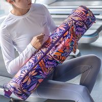 Yoga Mat Storage Bag Zipper Travel Yoga Mat Carrier Bag for Class Workout Park Style 2
