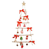 Glowing Wall-Mounted Christmas Tree with Lights Perfect for Small Spaces