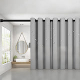 2Pcs Expandable Curtain Rod No Drilling Tension Rod for Shower Door Wardrobe Curtains