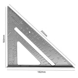 Double Sided Rafter Square 7 Inch Engraved for Woodworking