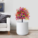 Artificial Topiary Ball Flowers Plant UV Resistant For Outdoors Planters Spring Decoration